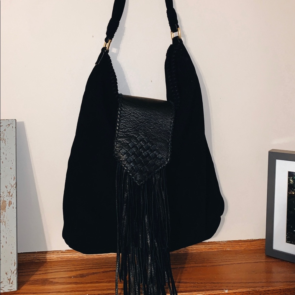 Margot Black Leather Purse